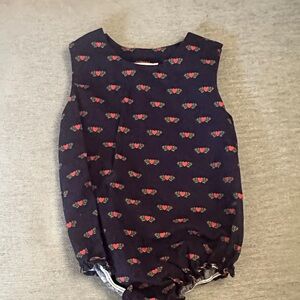 The Beaufort Bonnet Company Black and Red Kids One Piece